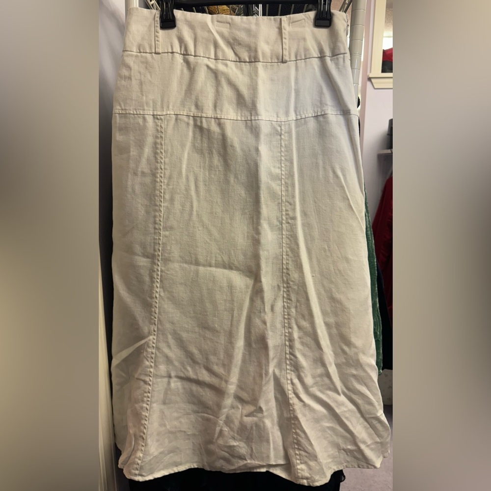For Cynthia linen skirt.  Size M